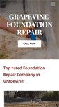 Mobile Screenshot of grapevinefoundationrepair.com